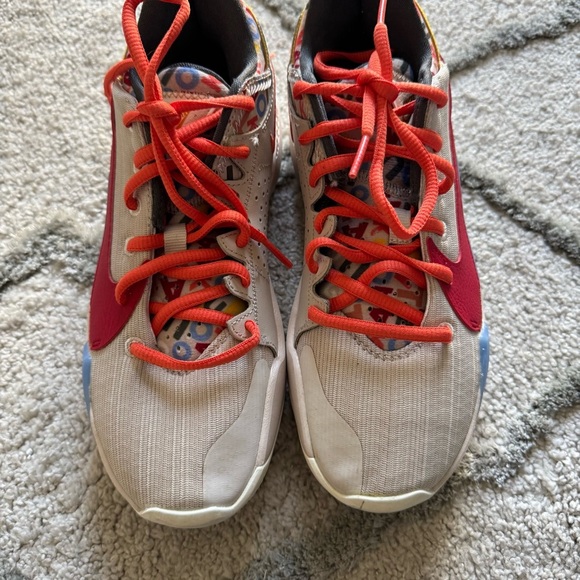 NIKE FREAK 2 MVP ALPHABET Sneakers air zoom shoes white orange YOUTH 5 - Picture 6 of 12